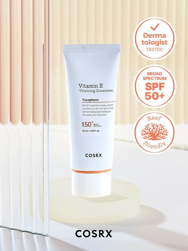 COSRX Daily SPF 50 Vitamin E Sunscreen – Lightweight & No White Cast