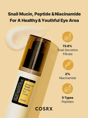 COSRX Snail Peptide Eye Cream – Deep Hydration & Brightening